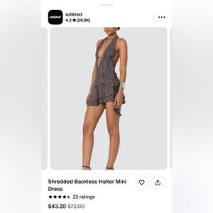 Edikted mini dress. Worn once. No imperfections. Size XS
